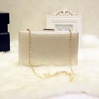 Women Evening Bag PU All Seasons Event/Party Casual Party Evening Club Baguette Magnetic Silver Gold