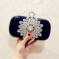 Women Evening Bag PU All Seasons Event/Party Party Evening Club Baguette Snap Silver Black Gold