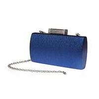 Women Evening Bag PVC Polyester All Seasons Formal Event/Party Wedding Baguette Clasp Lock Ruby Silver Black Gold Pool