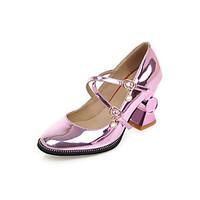 womens heels spring summer fall leatherette casual chunky heel jewelry ...