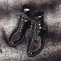 womens boots comfort cowhide fall winter casual black 1in 1 34in