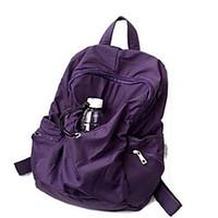Women Backpack Oxford Cloth All Seasons Sports Outdoor Professioanl Use Camping Hiking Climbing Bucket Ruffles Zipper Blue Black Purple