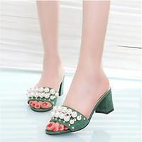 womens sandals summer slingback pu casual green black