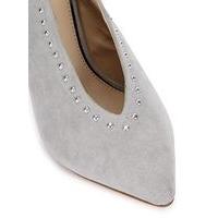 womens lively stud sling court shoes grey