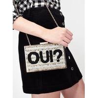 Womens Oui Sequin Clutch, Assorted