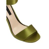 Womens CORA Satin Barely There, Khaki