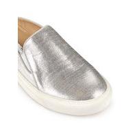Womens ERIN Backless Trainer, Silver Colour