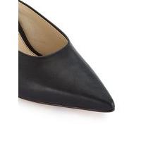 womens lucie point backless court shoes black