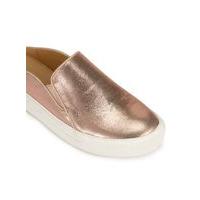 Womens ERIN Backless Metallic Trainers, Rose Gold