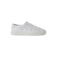 Woman\'s low-cut trainers in smooth leather and origami, HONDON
