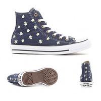 Womens Chuck Taylor All Star Hi Floral Denim Trainer