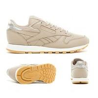 Womens Classic Leather Diamond Trainer