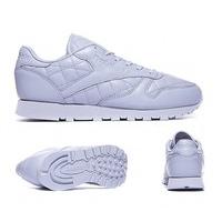 Womens Classic Leather Quilted Trainer