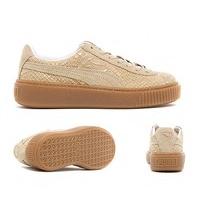 Womens Platform Exotic Skin Trainer