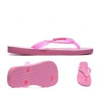 Womens Metallic Logo Slim Flip Flop