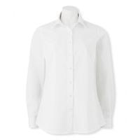 womens white longer length semi fitted shirt 18 savile row