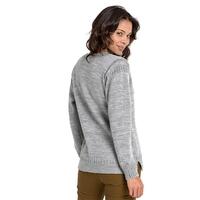 womens pure wool guernsey jumper l flannel grey