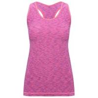 Women\'s Ladies pink training zone seam free pull on scoop neck activewear vest