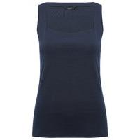 womens ladies plain basic pure cotton sleeveless square neck jersey ve ...