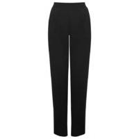 Women\'s Ladies smart cut high waist comfort pocket detail crepe plain formal trousers