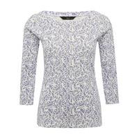 womens ladies pure cotton three quarter length sleeve floral print bar ...