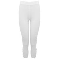 womens ladies plain coloured basic pull on cropped cotton rich button  ...