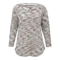 womens ladies plus size cotton blend three quarter length sleeve space ...