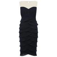 womens ladies boutique sleeveless colour block shutter ruffle occasion ...