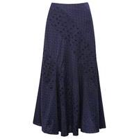 womens womens broderie anglaise cotton maxi skirt perfect for summer