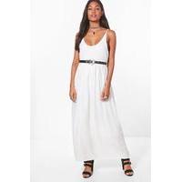 Woven Maxi Dress - ecru