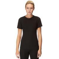 womens short sleeve thermal crew baselayer top