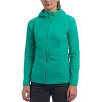 womens micro striped fleece hoody