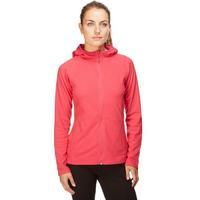 womens micro striped fleece hoody