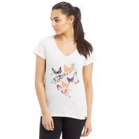 Womens Floral Butterfly T-Shirt