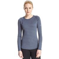 womens stripe long sleeve crew baselayer