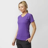 womens short sleeve v neck tech tee