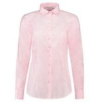 Women\'s Executive Light Pink Twill Fitted Shirt - Double Cuff