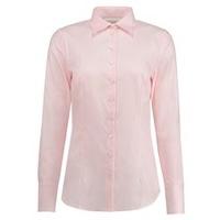 Women\'s Executive Light Pink Twill Fitted Shirt - Single Cuff