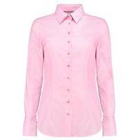 Women\'s Pink Fitted Cotton Shirt With Contrast Detail - Single Cuff