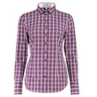 Women\'s Purple & Pink Multi Check Fitted Shirt