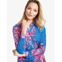 womens blue fuchsia jessie bloom semi fitted shirt single cuff