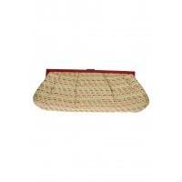 Woven Straw Clutch