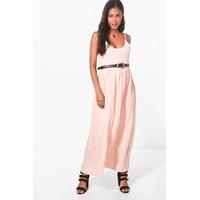 woven maxi dress beige