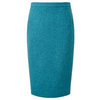 wool pencil skirt turquoise 20