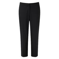 Wool Blend Wide Crop Trouser (Black / 08)