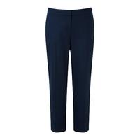 Wool Blend Wide Crop Trouser (Navy / 08)