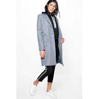Wool Look Coat - grey