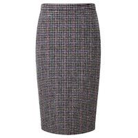 Wool Pencil Skirt (Grey and Coloured Check / 20)