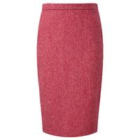 Wool Pencil Skirt (Pink Herringbone / 10)