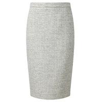 Wool Pencil Skirt (Grey/White / 12)